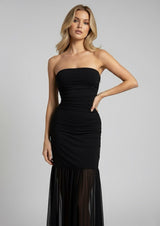 Vestido largo con brillo 578196