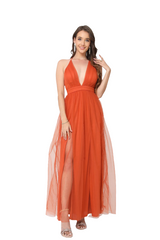 Vestido largo tul 17924