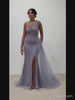 Vestido sirena, bordado con pedreria TL-5004