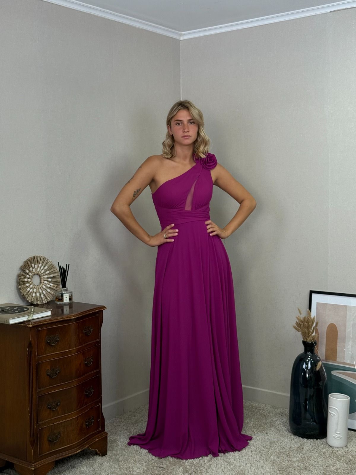 Vestido asimetrico 25128