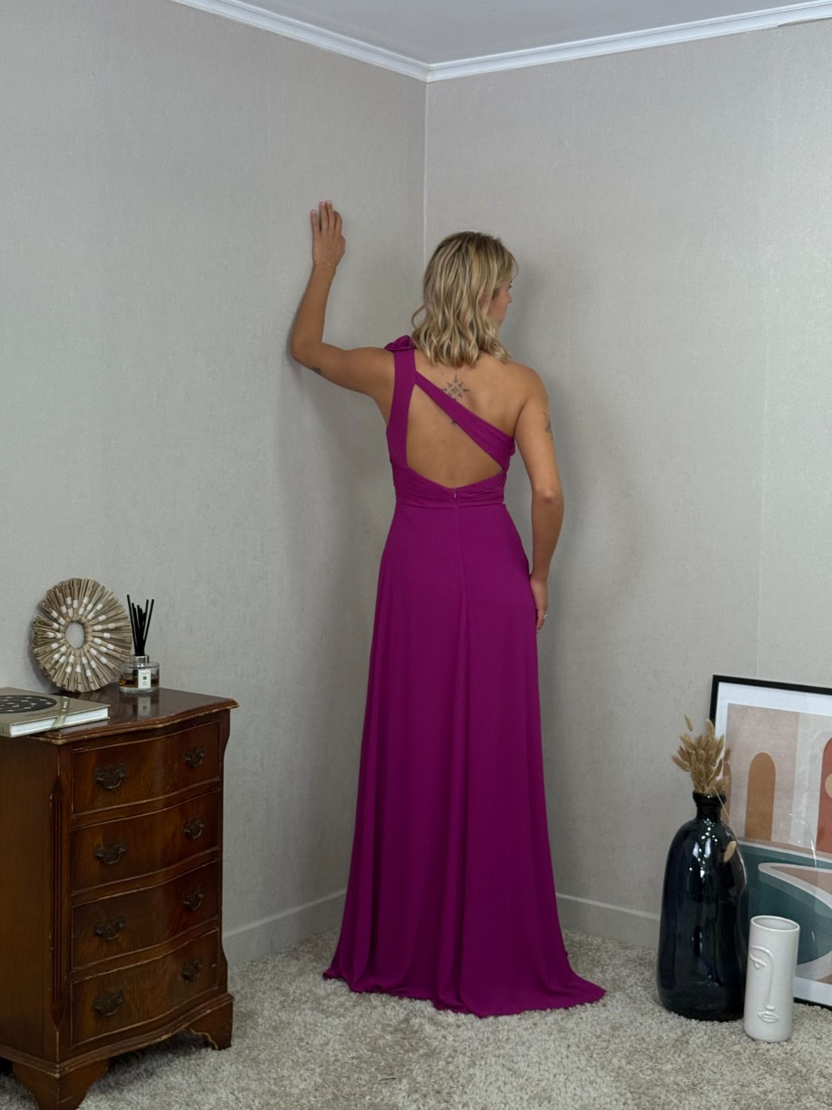 Vestido asimetrico 25128