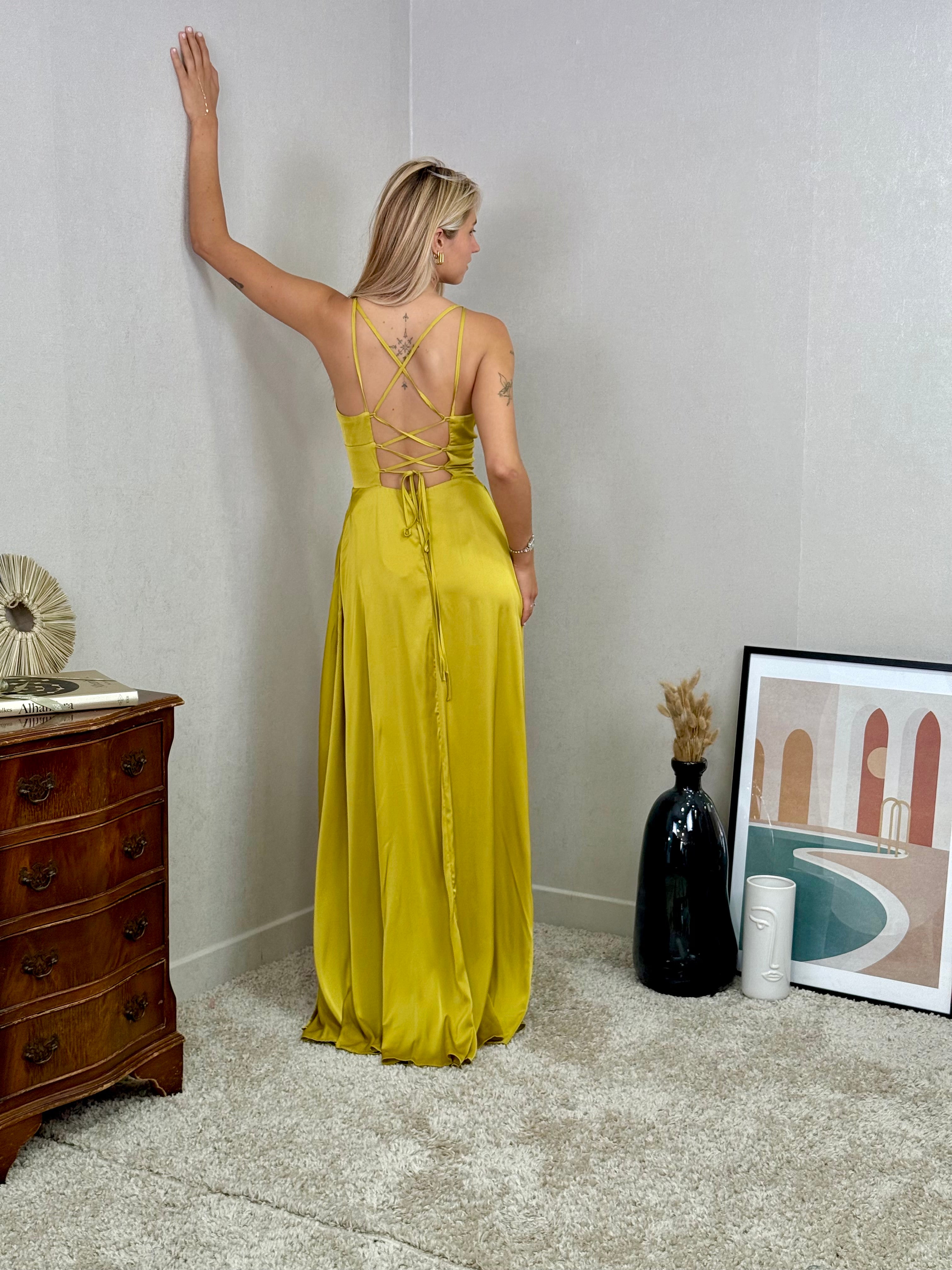 Vestido saten 22389