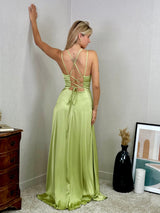 Vestido saten 22389