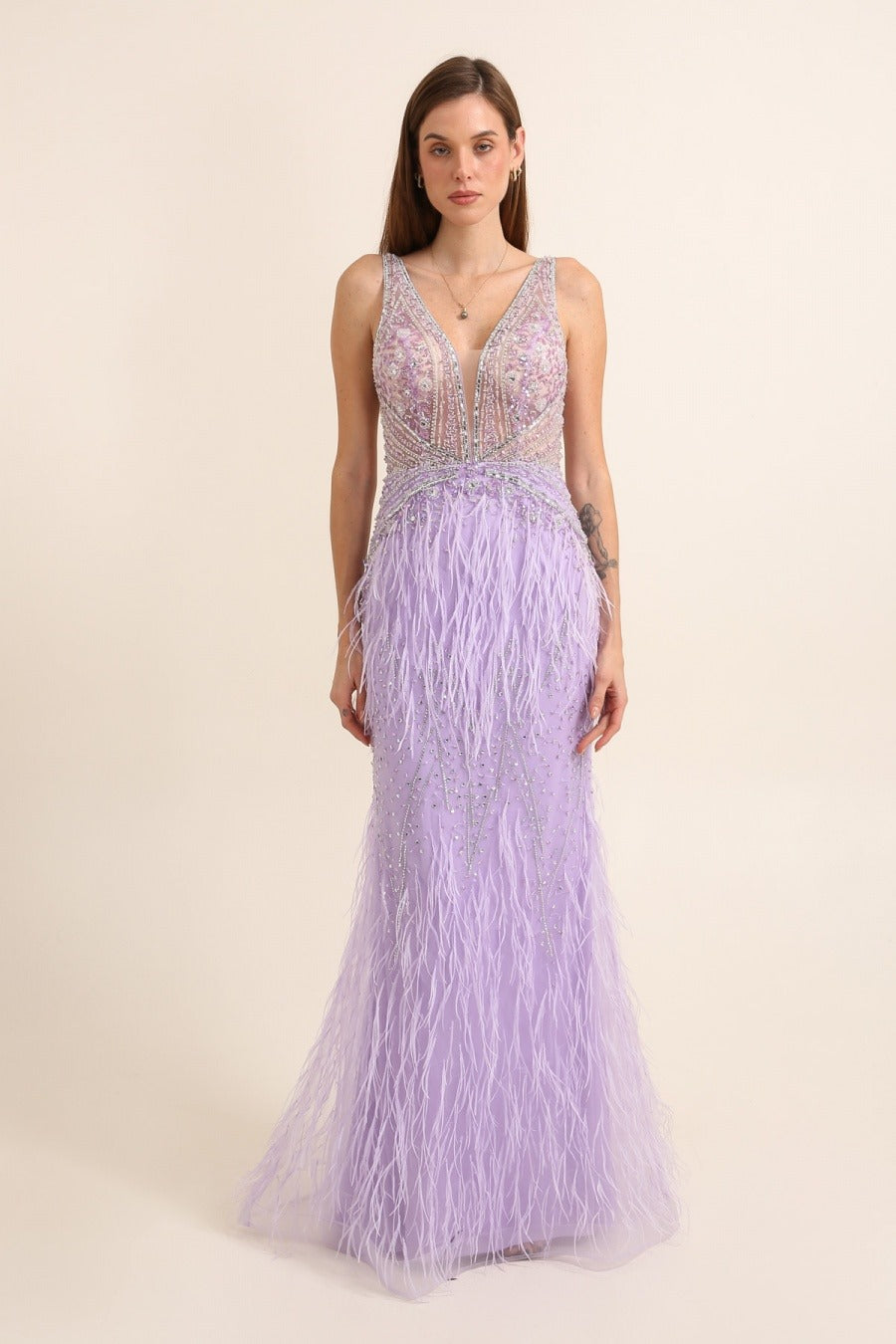Vestido de pedrería 879002