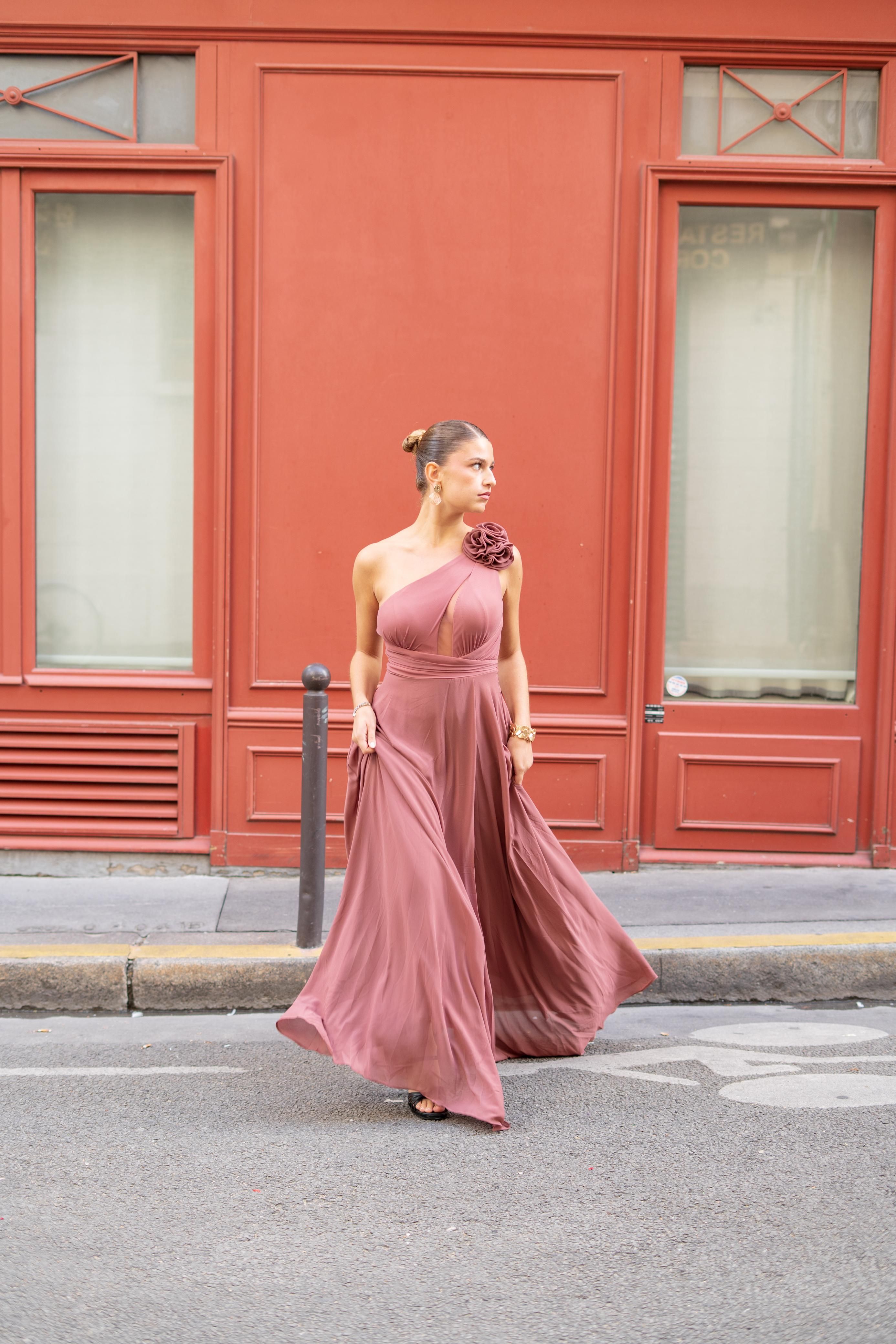 Vestido asimetrico 25128