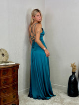 Vestido saten 22389