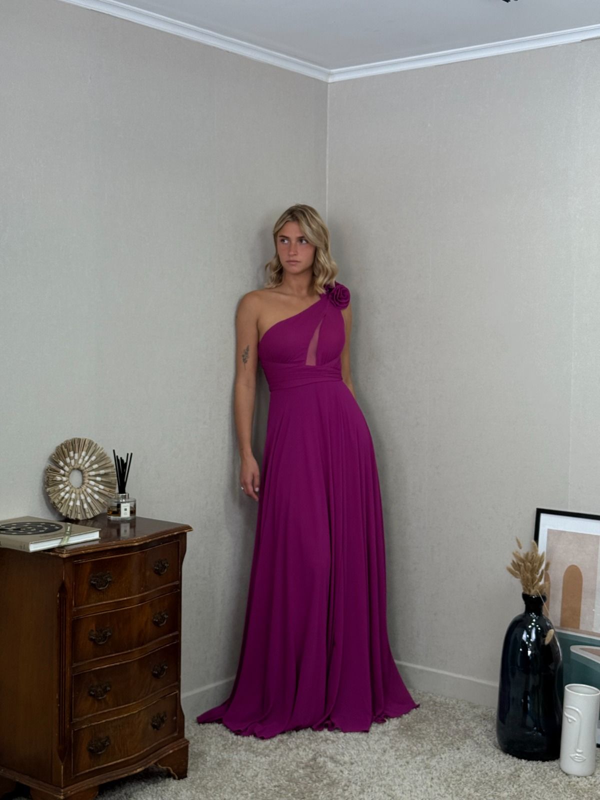 Vestido asimetrico 25128