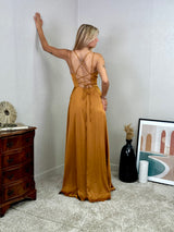Vestido saten 22389