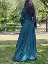 Long dress with overskirt TL-259
