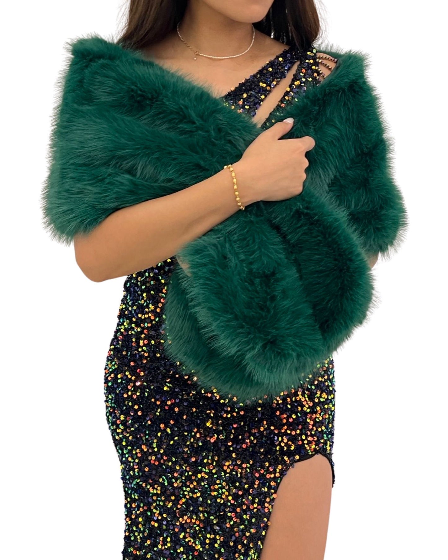 Synthetic fur stole XY-2316