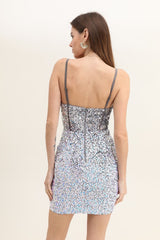 Short dress with sequins 512150