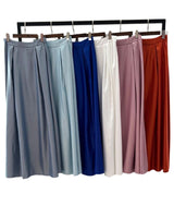 Long satin skirt 9238