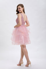 Short layered tulle dress 9281 