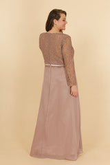 Long dress with sleeves R8297