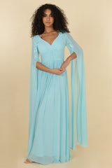 Long dress with sleeves R8307G