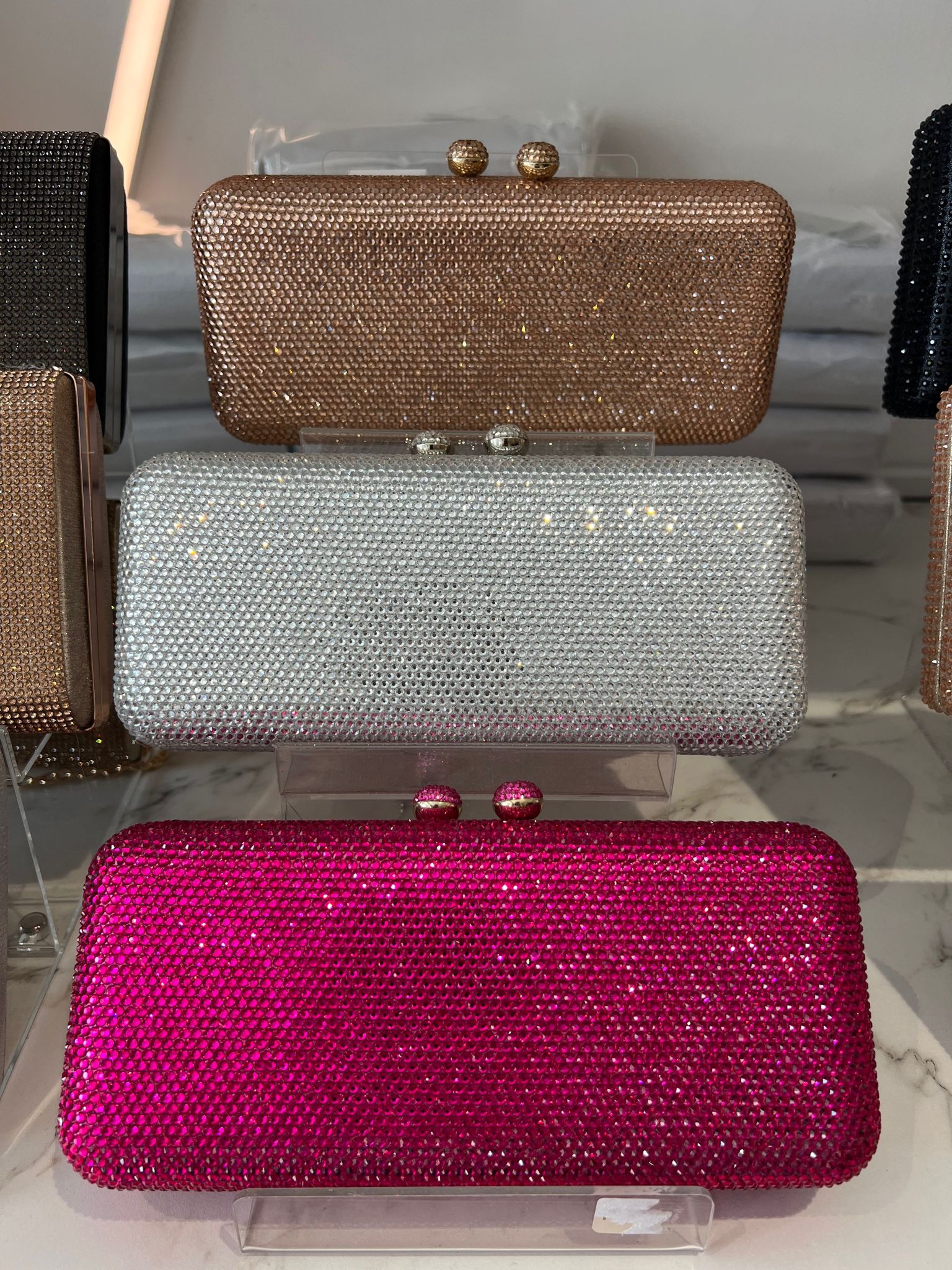 Clutch/bolsos brillo BR4037
