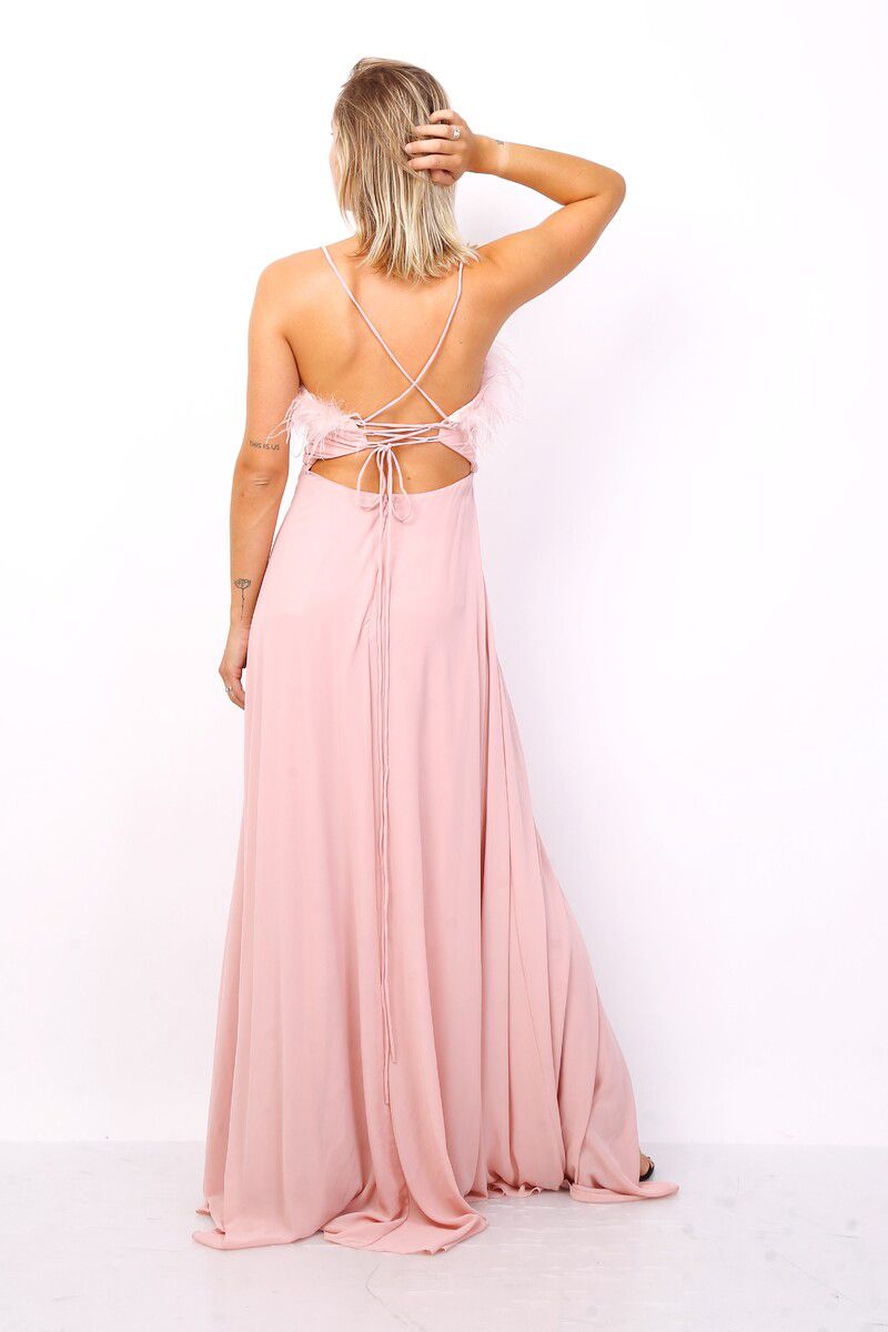 Vestido largo blanco H2107