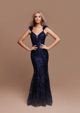 Glitter Mermaid Dress with Feathers HM2368