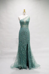 Mermaid dress, embroidered with rhinestones TL-5004