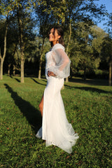 Vestido sirena blanco TL0804